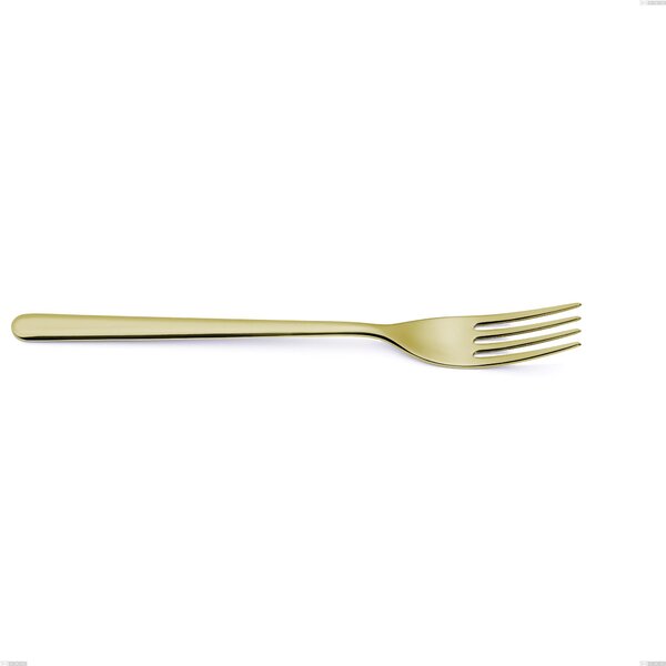 Forchetta da servizio Venice Tin Gold, Acciaio Inox 18-10 trattamento pvd oro, spessore 4 mm, lunghezza 262 mm