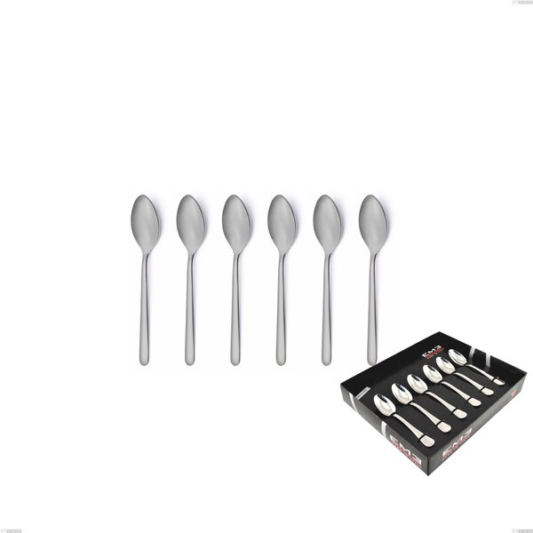 Confezione vetrina 6 pezzi moka venice sabbiato, Acciaio inox Aisi 304 Posate sabbiate, spessore 4 mm