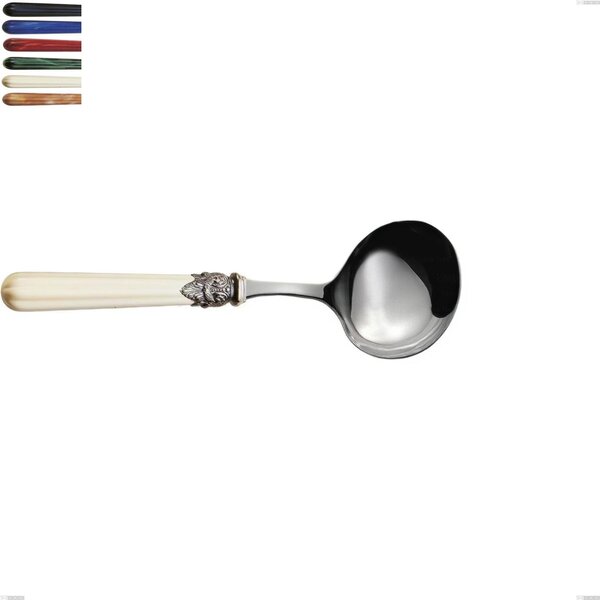 Cucchiaio salsa versailles, Acciaio 18/10 AISI 304 Lucido manicatura acrilico , lunghezza 195 mm
