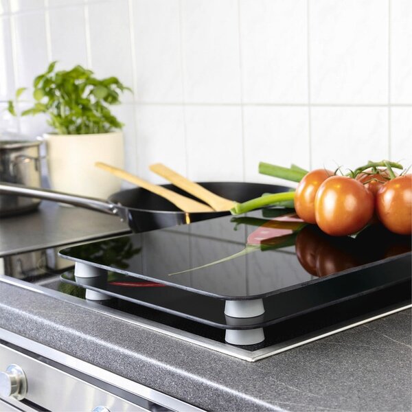 Set di 2 copri stufe in vetro, 52 x 30 cm Peperoni - Wenko