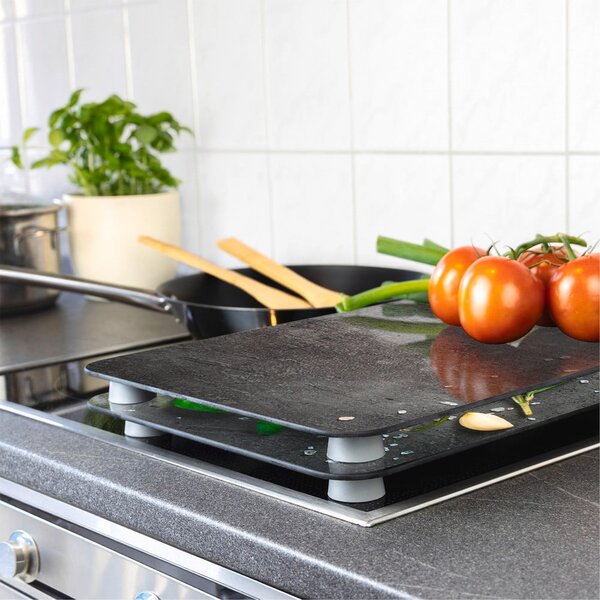 Set di 2 coperchi per stufe in vetro temperato 52x30 cm Rosemary - Maximex
