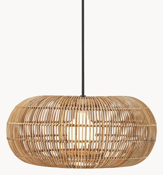 Lampada a sospensione in rattan fatta a mano Zuri