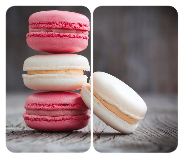 Set di 2 copri stufe in vetro, 52 x 30 cm Macarons - Wenko