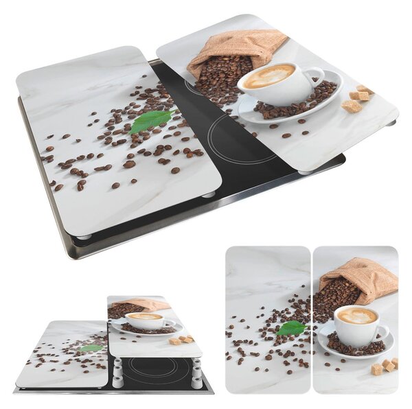 Coperchi per stufe in vetro temperato in set da 2 52x30 cm Café Aromatica - Maximex