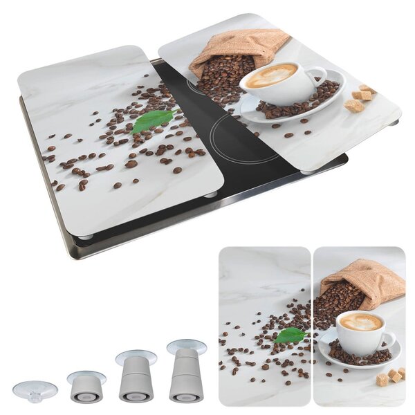 Coperchi per stufe in vetro temperato in set da 2 52x30 cm Café Aromatica - Maximex