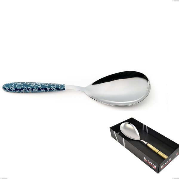 Confezione vetrina 1 pezzo pala riso vero flowers, acciaio 18.0 nickel free, manicatura pbt sublimato acciaio lucido
