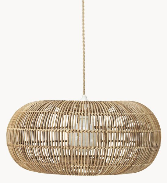Lampada a sospensione in rattan fatta a mano Zuri