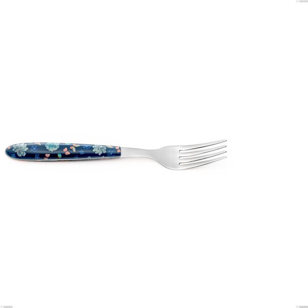 Forchetta tavola vero garden, acciaio 18.0 nickel free, manicatura pbt sublimato acciaio lucido, lunghezza 205 mm