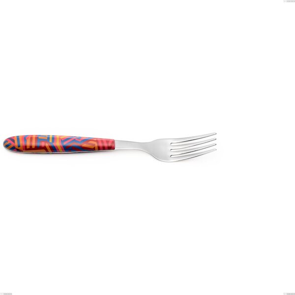 Forchetta tavola vero linear, acciaio 18.0 nickel free, manicatura pbt sublimato acciaio lucido, lunghezza 205 mm