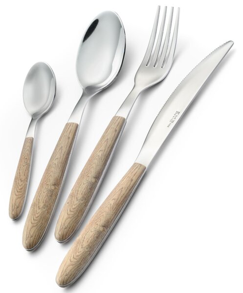 Confezione vetrina 1 pezzo pala riso vero pino, acciaio 18.0 nickel free, manicatura pbt sublimato acciaio lucido