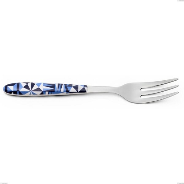 Forchetta dolce vero triangle, acciaio 18.0 nickel free, manicatura pbt sublimato acciaio lucido, lunghezza 150 mm