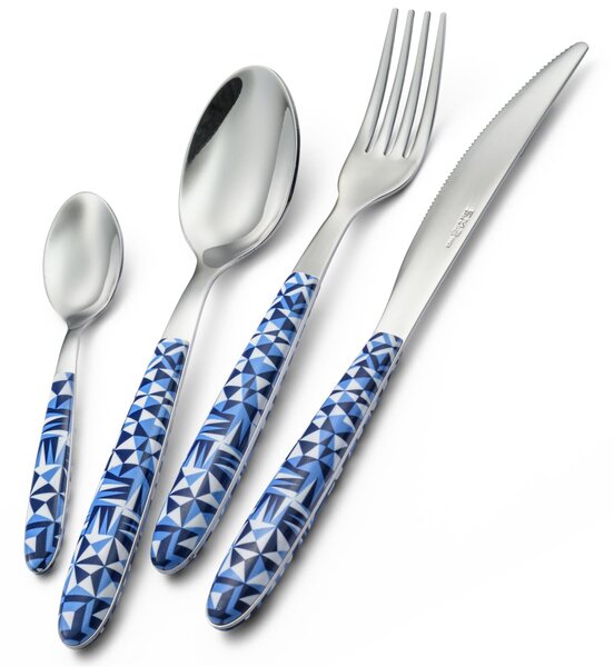 Confezione vetrina rotella tagliapizza vero triangle, acciaio 18.0 nickel free, manicatura pbt sublimato acciaio lucido