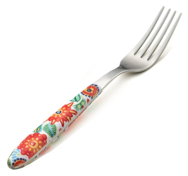 Set Posate colorate 4 pezzi VERO Tropical Rosso 1 posto tavola 18/C