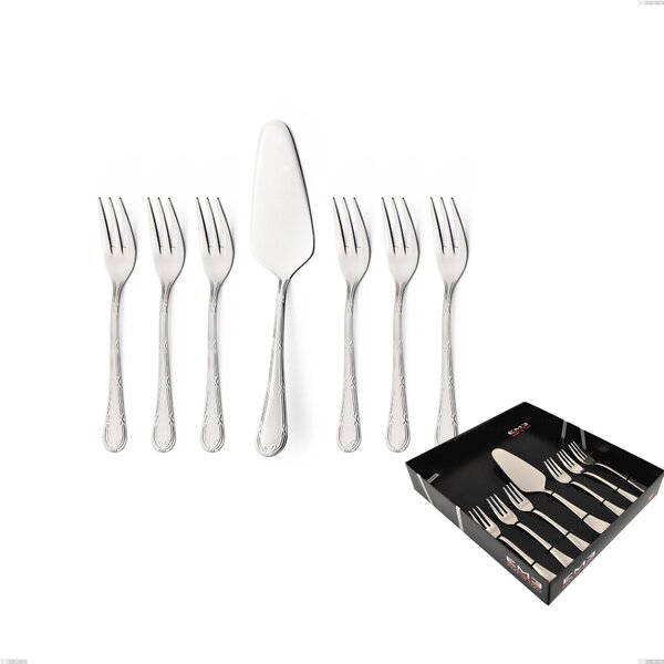 Confezione vetrina 7 pezzi dolce Luigi XVI, Acciaio Inox 18.10 (AISI304), spessore 3.00 mm