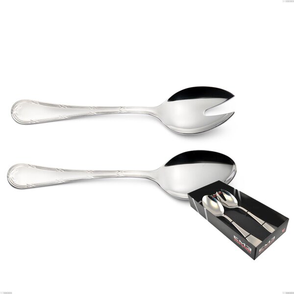 Confezione vetrina 2 pezzi insalata Luigi XVI, Acciaio Inox 18.10 (AISI304), spessore 3.00 mm