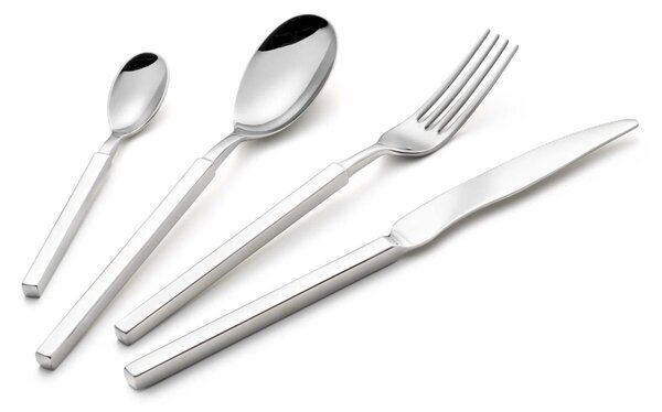 Confezione vetrina 6 pezzi forchettine dolce Zeus Inox, acciaio forgiato lucido 18/10 (AISI 304)