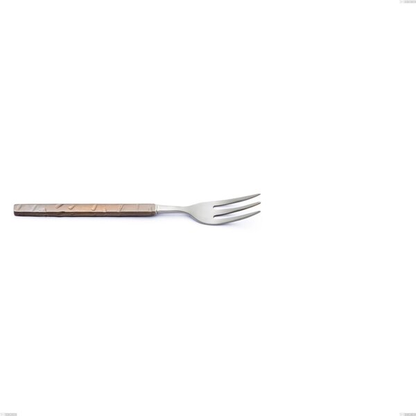 Forchetta dolce Zeus Fire, acciaio forgiato 18/10 (AISI 304) - lunghezza�155 mm, manicatura martellata e brunita