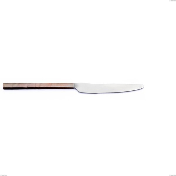Coltello tavola Zeus Fire, acciaio forgiato 18/10 (AISI 304), Lunghezza 238 mm manicatura martellata brunita