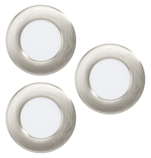 Eglo 901434 - Set 3x LED RGBW FUEVA-Z, faretti da incasso/soffitto, LED/2,8W/230V, 8,8cm, IP44, cromato