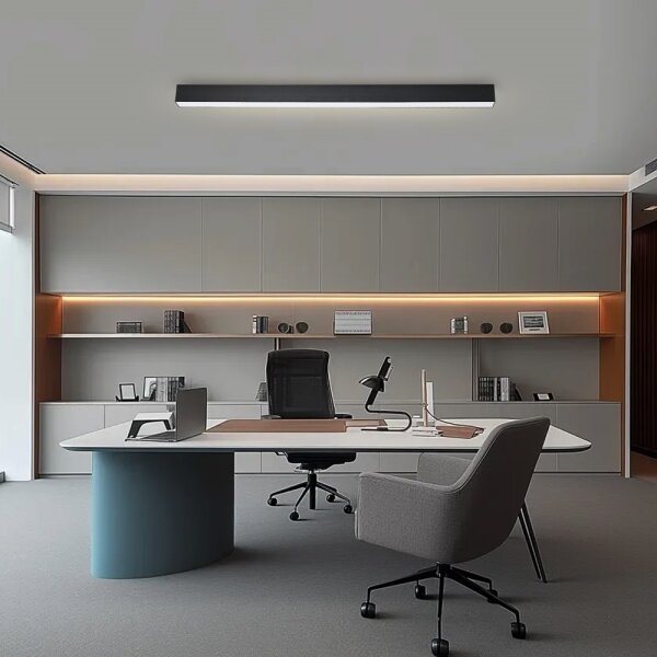 Brilagi - Plafoniera LED dimmerabile SLEEKLINE LED/40W/230V Wi-Fi Tuya, nero + telecomando