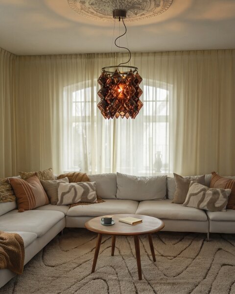 ByRydens 4202700-5500 - Lampadario a sospensione con cavo GEMMA 1xE27/5W/230V