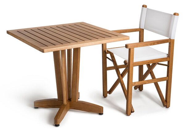 Tavolo quadrato fisso Ercole in legno di frassino Naturale Dimensioni 80x80h73 cm- Peso 22 kg prodotto in Italia