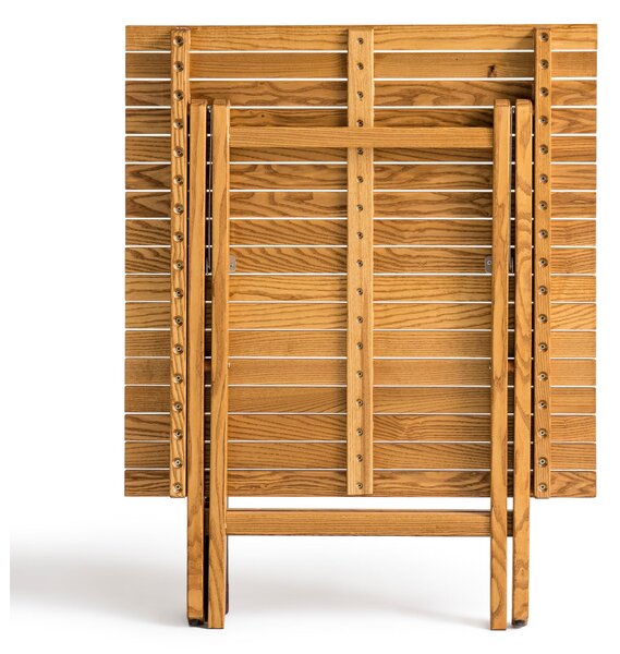 Tavolo pieghevole in legno di frassino tinto in varie colorazioni ZEUS-ES Apertura facilitata Dimensioni 81x84xh74 cm -peso 11,5 kg legno di frassino tinto