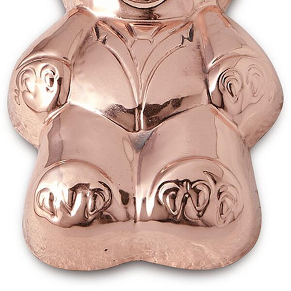Stampo per dolci in rame martellato ORSETTO 16x10xh2 cm con gancio per appendere