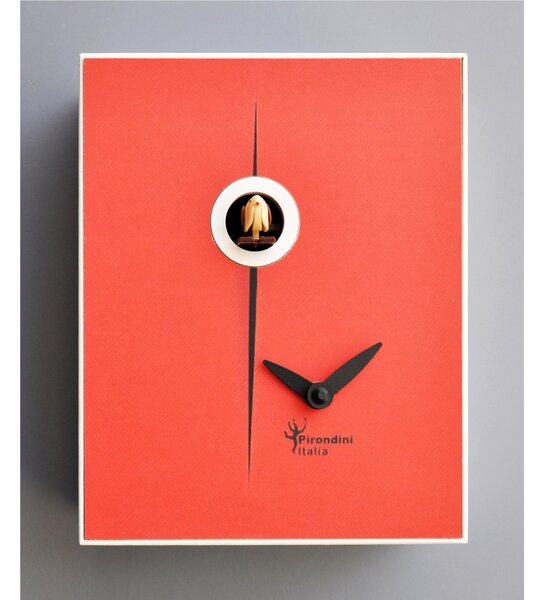 Orologio da Parete, D'Apres FONTANA 16,5x10xh20 cm cassa in MDF laccato colore rosso