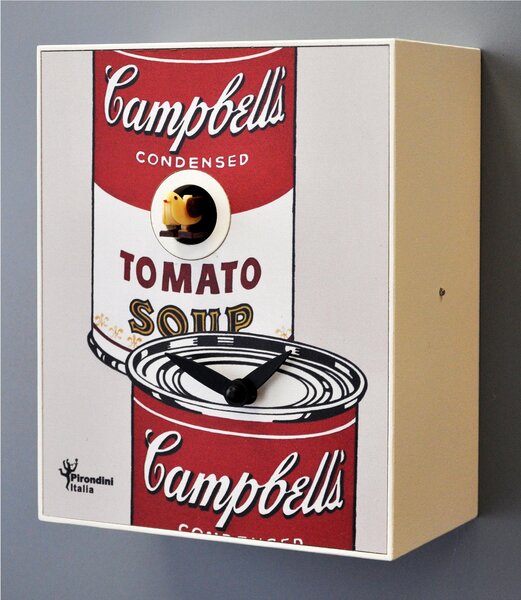 Orologio da Parete Cuc� ,Andy Warhol 16,5x10xh20 cm cassa in MDF design Luca Galbusera