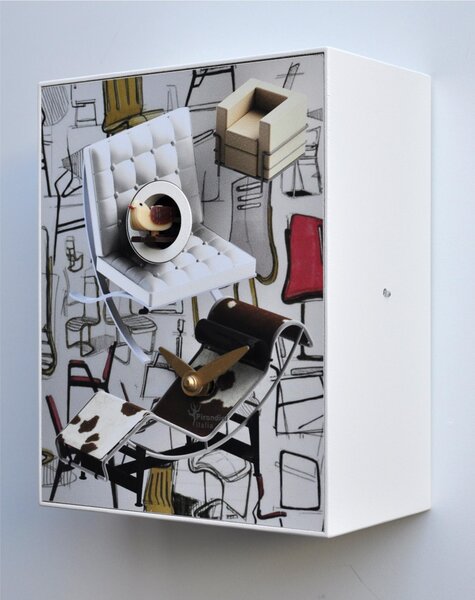 Orologio da Parete Cuc�, Design Chairs 16,5x10xh20 cm design Ezio Pescatori