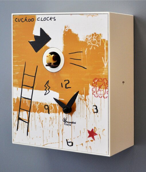 Orologio da Parete Cuc�, Basquiat 16,5x10xh20 cm design Domenico Cimino