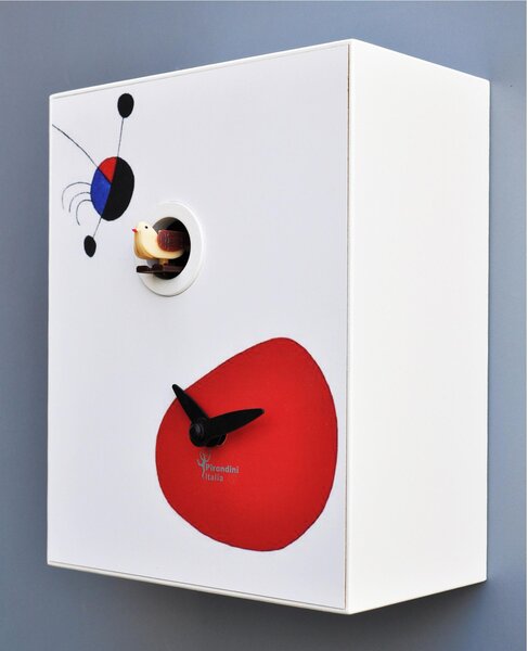Orologio da Parete, D'Apres MIRO' 16,5x10xh20 cm cassa in MDF laccato colore bianco