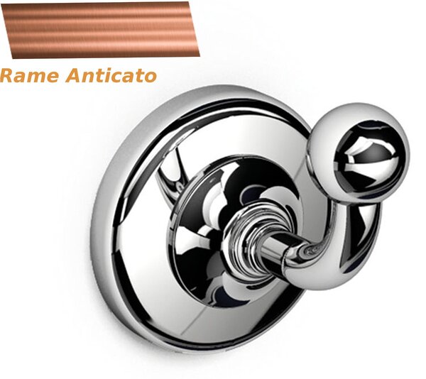 Appendino BRITISH 6.0x6.5Xh7 cm Stile Inglese Classico primo Novecento in Rame anticato