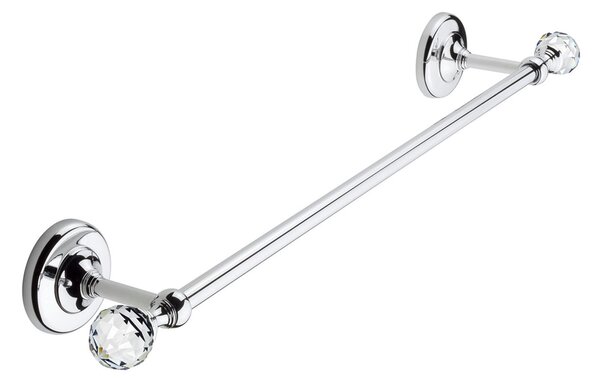 Porta Salviette CM.60 Linea MADRAS ORIENTE Cromo e Swarovski finitura cromo lucido , Made In Italy