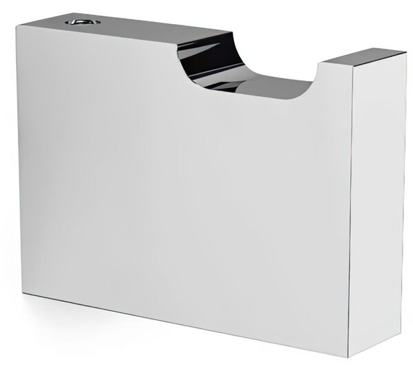 Appendino in ottone cromato LAPIANA 12x5xh3,5 cm fissaggio con stop e viti inclusi in acciaio inox lucido