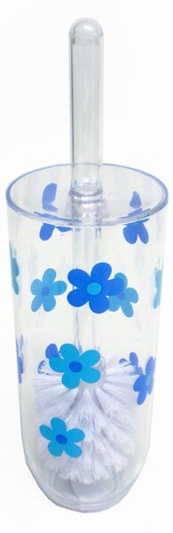 Set 4 pezzi Porta scopino, dispenser, portasapone , bicchiere in Melamina MIlly alta resistenza celeste 4 pezzi ne paghi 1