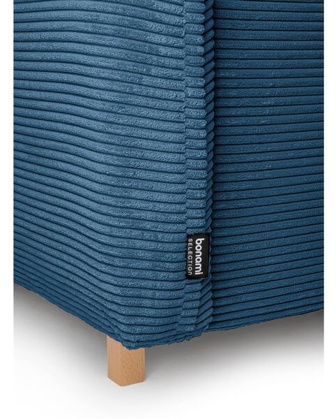Divano letto variabile in velluto a coste blu divano angolare Tori - Bonami Selection