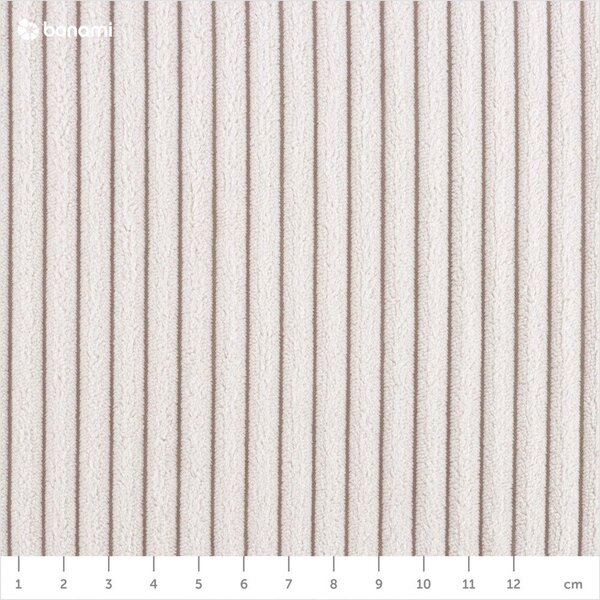 Divano letto in velluto a coste beige 218 cm Tori - Bonami Selection