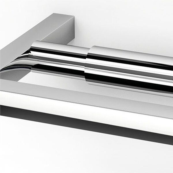 Portarotolo di carta igienica XONY in acciaio inox 304 linea XONY dimensioni 15,5x13,5xh2,4 cm finitura inox Lucido made in italy