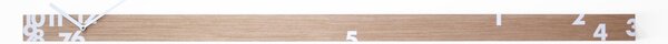 Orologio tempo stringe orizzontale 150xh 6 cm realizzato in Legno colore rovere
