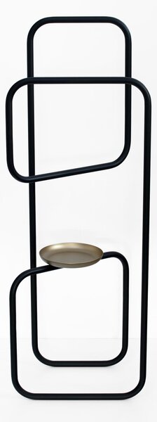 Servomuto tubo di in metallo in metallo con vaschetta vuota tasche dimensioni 42x27xh 118 cm peso 7 kg colore nero