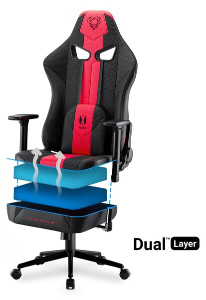 Sedia In Tessuto Diablo X-Player 2.0 Small: Cremisi Antracite