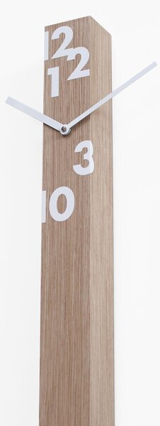 Orologio Verticale 6xh150cm Il tempo stringe in legno chiaro