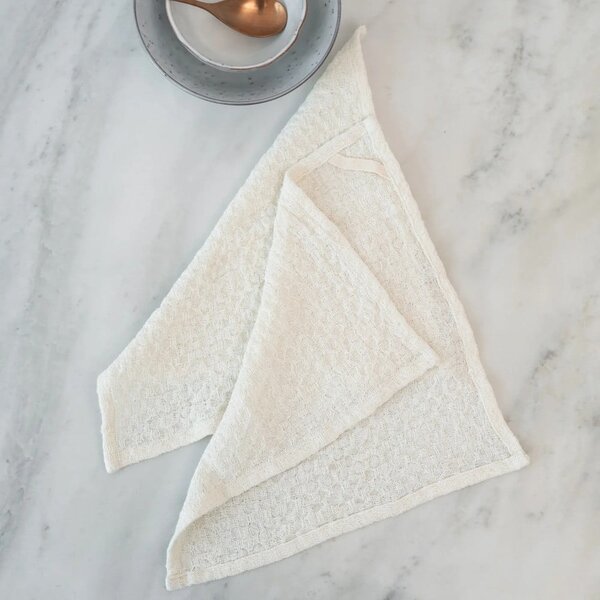 Asciugamani di lino in set da 2 26x26 cm Undyed - Linen Tales