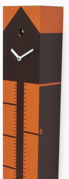 Orologio Cucu METER 15x16xh110 cm cassa in legno di rovere Scuro