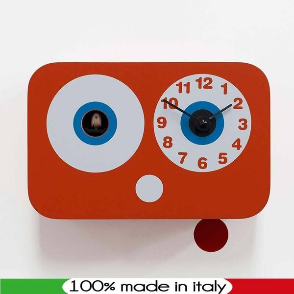 Orologio a cucu CUCCHINO 21x10xh17 cm in Legno Movimento al quarzo