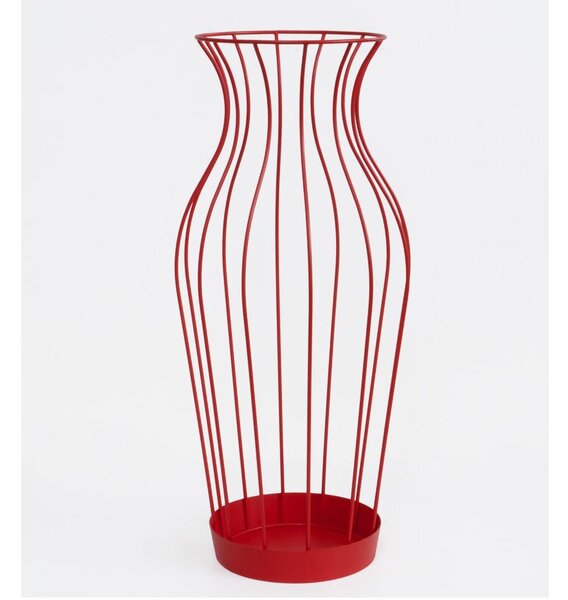 Portaombrelli Hydria in Acciaio diametro 34xh74 cm Rosso