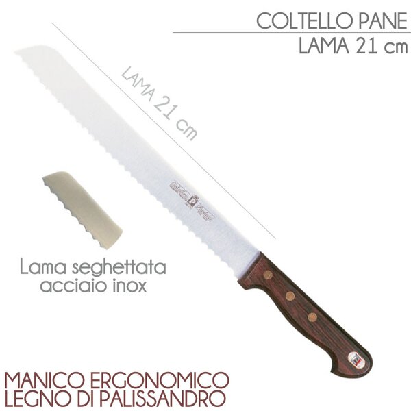 Ceppo in Legno con 6 coltelli e Forbici da cucina 23x14xh21 cm