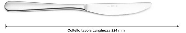 Servizio Posate HOTEL 24 pezzi acciaio inox 1810 lucidato spessore 2.5 mm in astuccio regalo EME